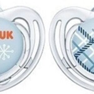 NUK Freestyle Winter siliconen fopspenen 2st. set- limited edition | korting | 0-6 maanden
