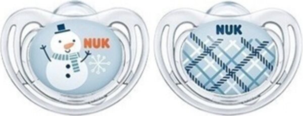 NUK Freestyle Winter siliconen fopspenen 2st. set- limited edition | korting | 0-6 maanden