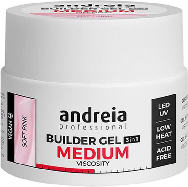 Nagelgel Medium Viscosity Andreia Professional Builder Roze (44 g)