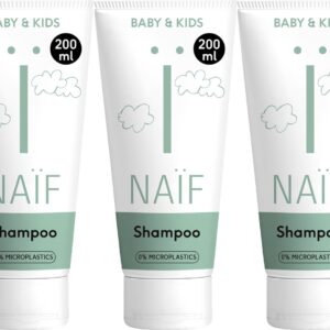 Naïf - Verzorgende Shampoo Voordeelset - Baby's en Kinderen - met Natuurlijke Ingrediënten - 3x200ml