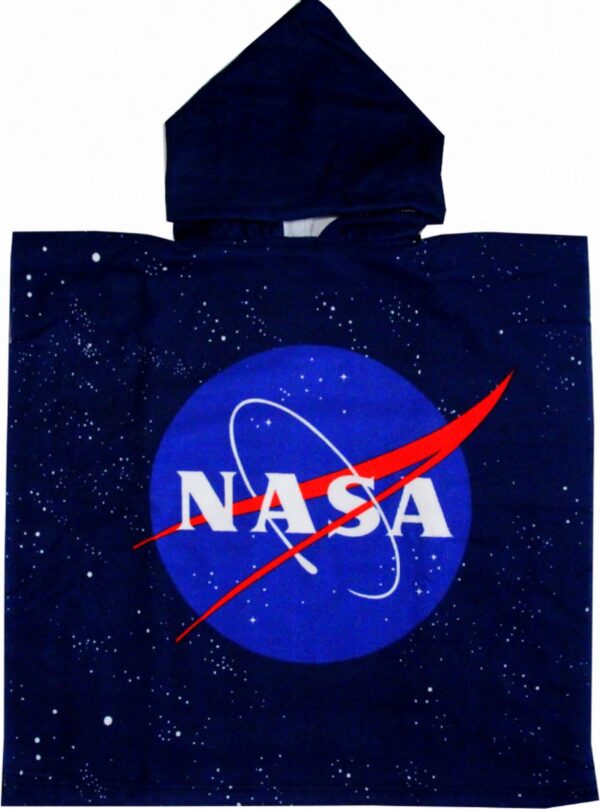 Nasa Logo Katoenen Poncho - 55 x 55 CM (uitgevouwen 55 x 110 CM) - Fast Dry