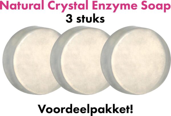 Natural Crystal Enzyme Soap | 3 stuks | Whitening Soap | Natural | Vegan | Feminine Hygiene | Organic | Herbal Yoni Soap Bar