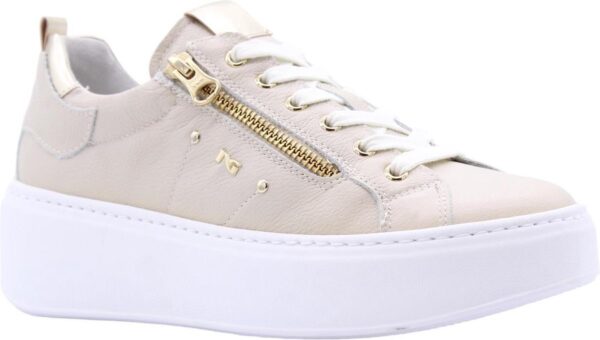 Nero Giardini 306541d Lage sneakers - Leren Sneaker - Dames - Beige - Maat 40