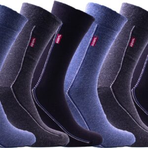 Nette heren sokken | 6 paar | Kleur: Blauw | Maat: 43-46