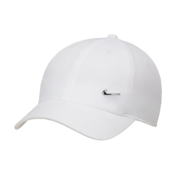 Nike Club Cap Metallic Swoosh Wit Zilver