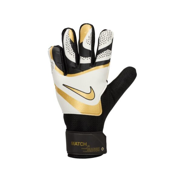 Nike Match Keepershandschoenen Kids Zwart Wit Goud