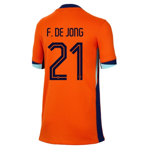 Nike Nederland F. de Jong 21 Thuisshirt 2024-2026 Kids