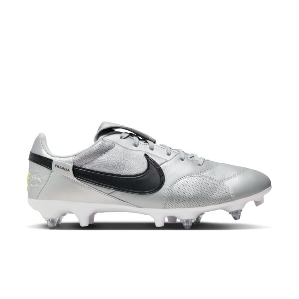 Nike Premier III IJzeren-Nop Voetbalschoenen (SG) Anti-Clog Zilver Zwart