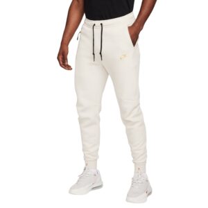 Nike Tech Fleece Sportswear Joggingbroek Wit Zwart Goud