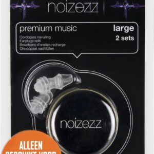 Noizezz Premium Music Large navulling Oordopjes (geleverd zonder filters)