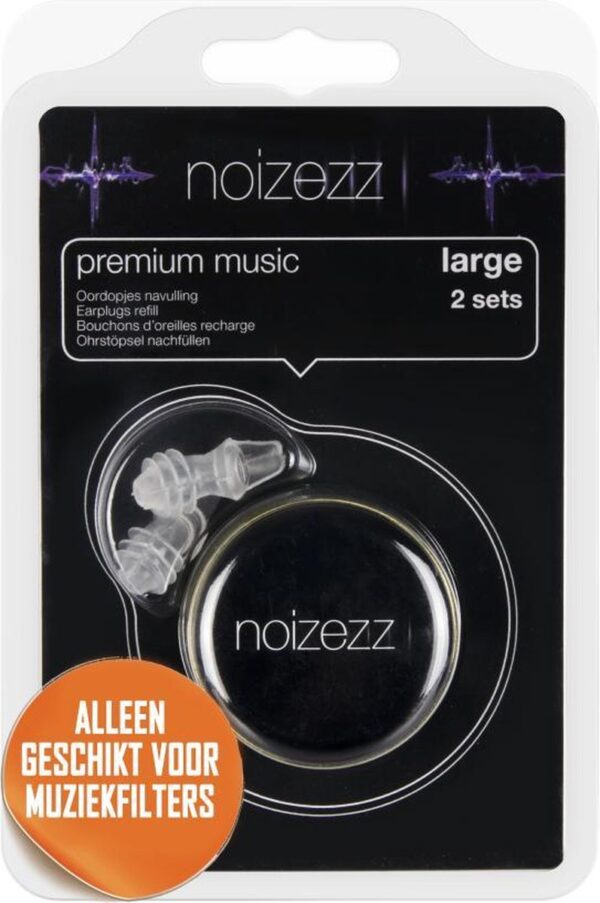 Noizezz Premium Music Large navulling Oordopjes (geleverd zonder filters)