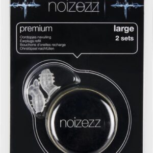 Noizezz Premium large oordopjes (filter dient los bijbesteld te worden)