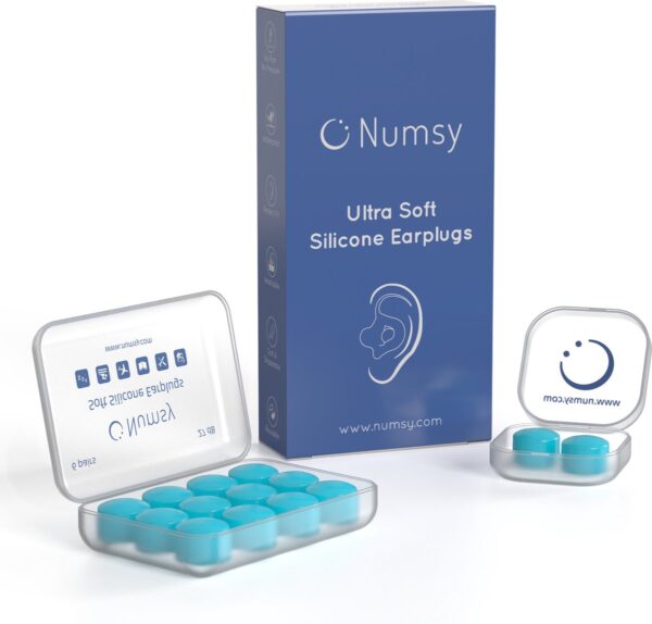 Numsy® Siliconen Oordoppen Slapen - 12 stuks - Voor Geluidsoverlast - Slaap Earplugs - Oordopjes Tegen Snurken