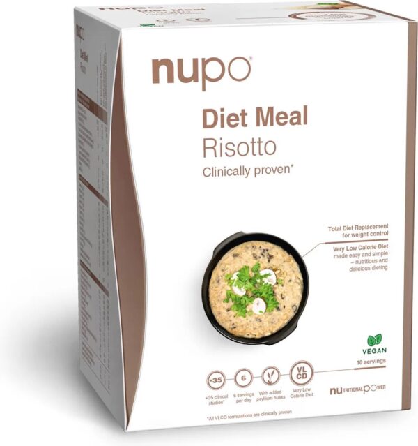 Nupo - Maaltijd - Risotto - 10 Porties - Caloriearm - Dieet - Snel en gemakkelijk bereid