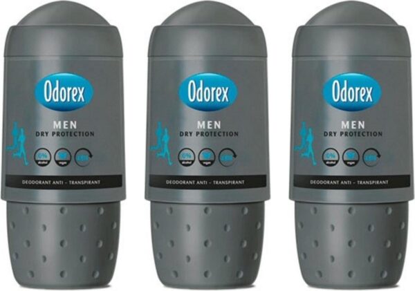 Odorex Deo Roller Men - Dry Protection - 3 x 50 ml