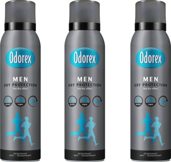 Odorex Deo Spray Men - Dry Protection 3 x 150 ml
