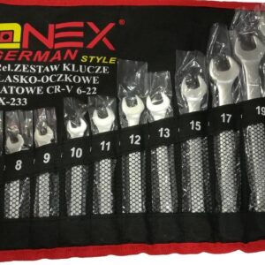 Onex Ring-Steeksleutelset 12-delig 6-22mm - Chroom Vanadium Staal