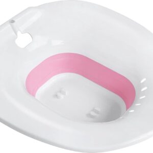 Opvouwbaar Zitbad voor Toiletbril - Aambeien & Postpartum Verzorging - Perineum Behandeling - Reiniging & Detox - Yoni Stoomzitting voor Standaard Toiletten - Vaginaal & Anaal Weken