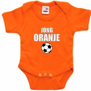 Oranje fan romper voor babys - jong oranje - Holland / Nederland supporter - EK/ WK romper / outfit 92