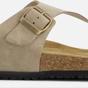 Outfielder Slippers taupe Suede - Maat 45