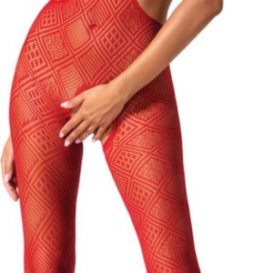 PASSION WOMAN BODYSTOCKINGS | Passion Woman Bs085 Bodystocking - Red One Size