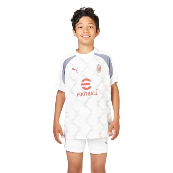 PUMA AC Milan Trainingsshirt 2023-2024 Kids Wit Rood