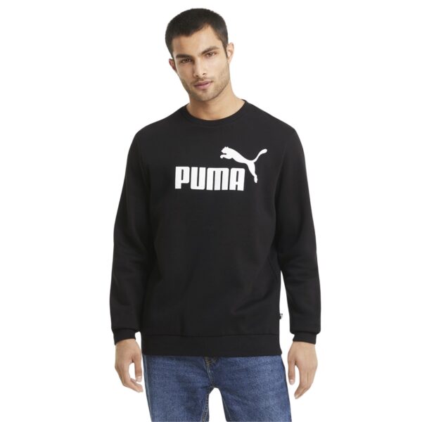 PUMA Essentials Big Logo Crew Sweater Zwart Wit