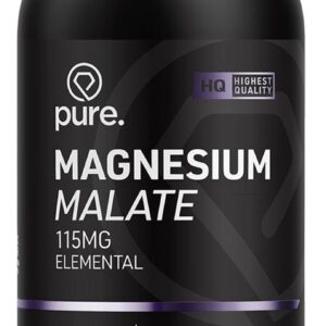 PURE Magnesium Malate - 180 vegan caps - 115mg - malaat - mineralen