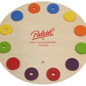 Paletti spelbord met 12 gekleurde schijven