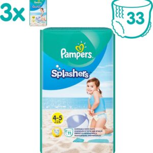 Pampers Splashers Wegwerpbare Zwemluiers - Maat 4-5 (9-15 kg) - 33 stuks - Voordeelverpakking