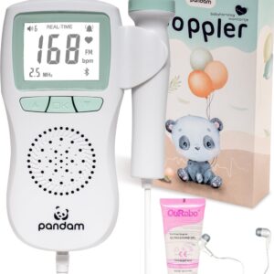 Pandam Doppler Baby - Baby Hartje Monitor - Echo Apparaat - Hartslagmeter - Fetal Hartslag Luisteren - Zwangerschap Cadeau Vrouw