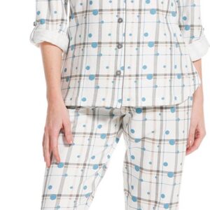 Pastunette - Dots - Pyjamaset - Wit - Maat 44