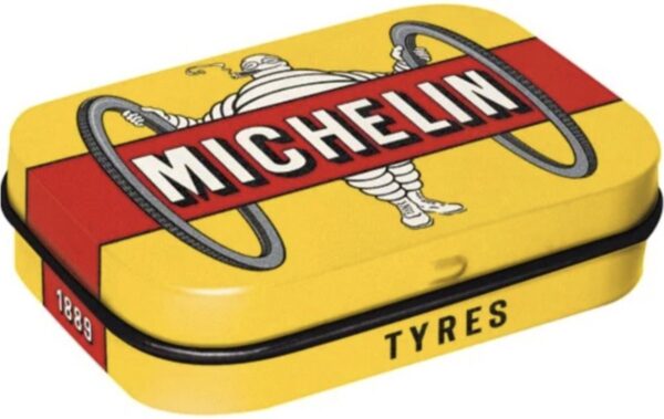 Pepermunt Doosje Michelin - Tyres Bibendum Geel