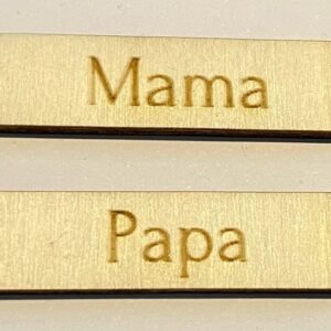 Pijltjes Papa en Mama | Pijltjes voor groeimeter | Mikki Joan