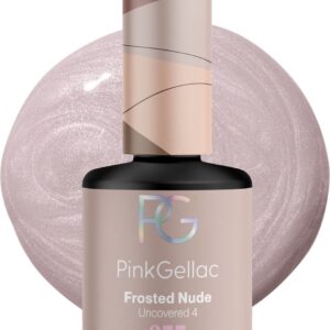 Pink Gellac 255 Frosted Nude Gellak 15ml - Glanzende Nude Gel Lak Nagellak - Gelnagels Producten - Gel Nails