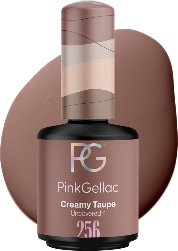 Pink Gellac 256 Creamy Taupe Gel Nagellak 15ml - Gel Lak Nagellak - Gelnagels producten - Gel Nails -