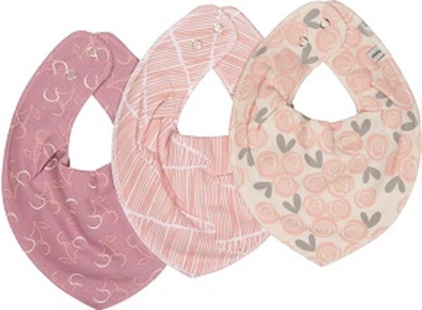 Pippi babywear - slabbetje - 3 pack - roze - Maat