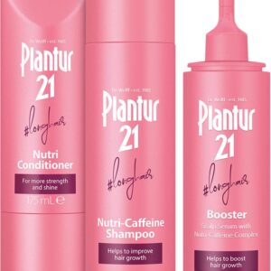 Plantur 21 #longhair Shampoo Conditioner en Haar Serum voor Lang en Glanzend Haar | Complete Set Verbetert de Haargroei en Herstelt Gestrest Haar