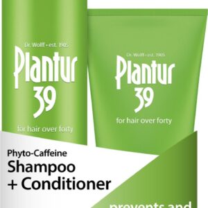 Plantur 39 Cafeïne Shampoo en Conditioner set voorkomt en vermindert haaruitval | Voor fijn broos haar