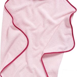 Playshoes - Handdoek met capuchon voor kinderen75x75cm - Uil - Roze - maat Onesize
