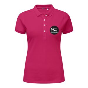 Polo voor dames bedrukken - Fuchsia - XL