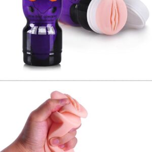 Power Escorts - Masturbator Cup - Kunst Kut - Kunst Vagina - Speeltjes voor Mannen - Pocket Pussy - Purple - BR25 - beige