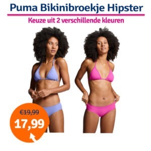 Puma Bikinibroekje Hipster Neon Pink-L