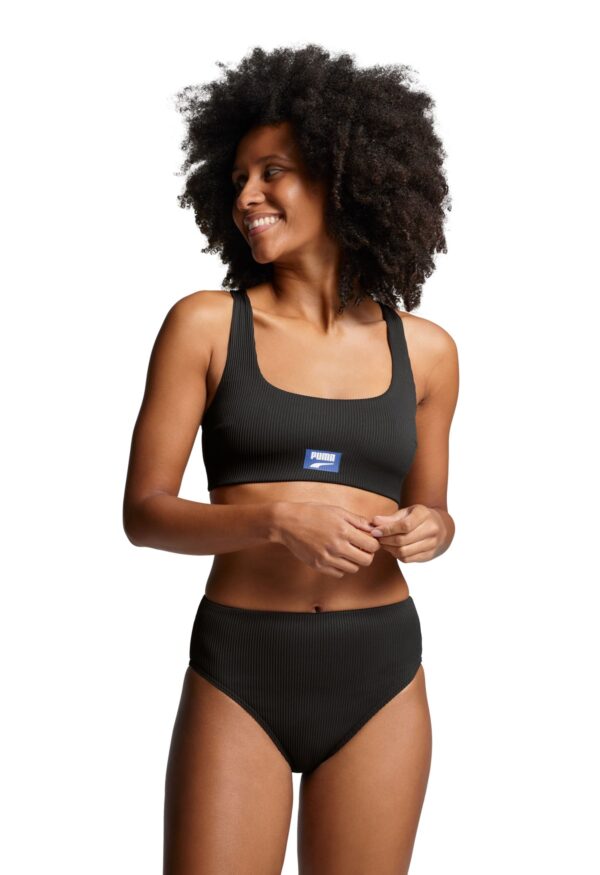 Puma Bikinibroekje Ribbed High Waist Brief Black Combo