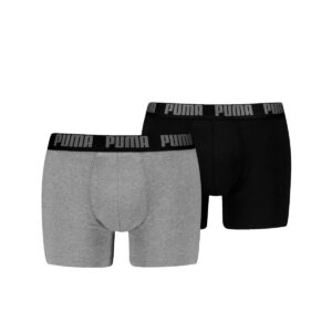 Puma Boxershorts Everyday Basic 2-pack Grey Melange / Black-M