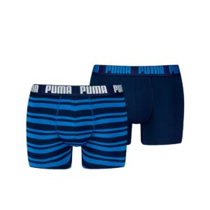 Puma Boxershorts Everyday Heritage Stripe 2-pack True Blue Combo