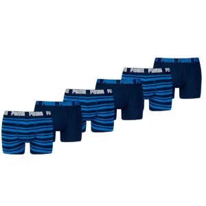 Puma Boxershorts Everyday Heritage Stripe 6-pack True Blue Combo-L