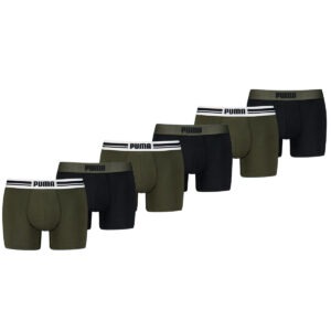 Puma Boxershorts Everyday Placed Logo 6-pack Forest Night