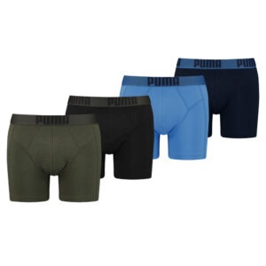 Puma Boxershorts New Pouch 4-pack Forest Night / Regal Blue