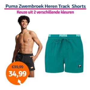 Puma Zwembroek Heren Track Shorts Zwart-S
